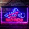 Harley Davidson Fire Bike LED Neon Sign