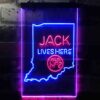 Jack Daniels Jack Lives Here Indiana LED Neon Sign