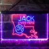Jack Daniels Jack Lives Here Louisiana LED Neon Sign