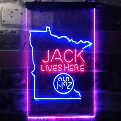 Jack Daniel's Jack Lives Here - Minnesota LED Neon Sign neon sign LED