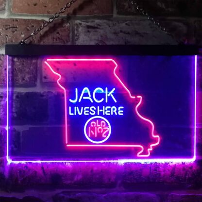 Jack Daniel's Jack Lives Here - Missouri LED Neon Sign neon sign LED