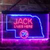 Jack Daniels Jack Lives Here Nebraska LED Neon Sign