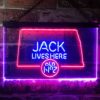 Jack Daniels Jack Lives Here North Dakota LED Neon Sign