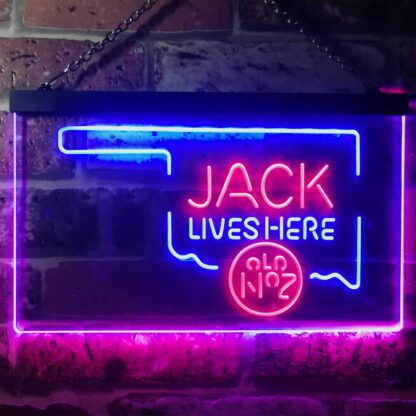 Jack Daniel's Jack Lives Here - Oklahoma LED Neon Sign neon sign LED