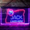 Jack Daniels Jack Lives Here Oregon LED Neon Sign