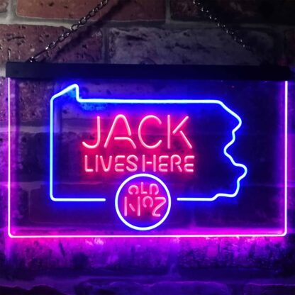 Jack Daniel's Jack Lives Here - Pennsylvania LED Neon Sign neon sign LED