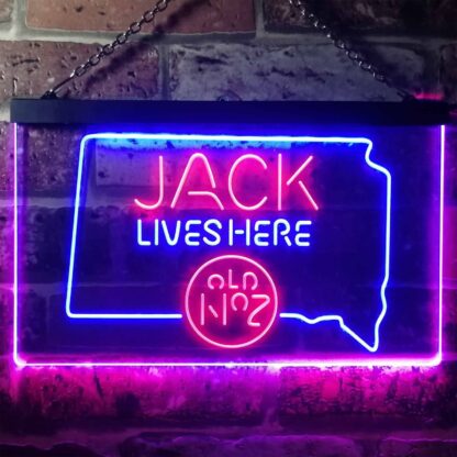 Jack Daniel's Jack Lives Here - South Dakota LED Neon Sign neon sign LED