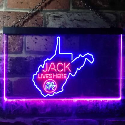 Jack Daniel's Jack Lives Here - West Virginia LED Neon Sign neon sign LED