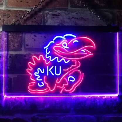 Kansas Jayhawks KU Logo LED Neon Sign neon sign LED