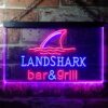 Landshark Lager Bar and Grill Sharkfin LED Neon Sign