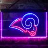 Los Angeles Rams Logo LED Neon Sign Legacy Edition