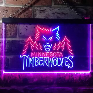 Minnesota Timberwolves Logo 1 LED Neon Sign - Legacy Edition neon sign LED