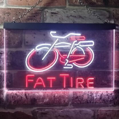 Fat Tire Bicycle Logo LED Neon Sign neon sign LED