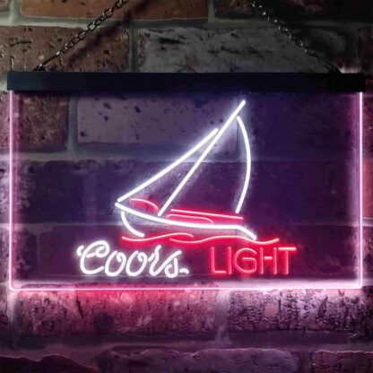 Coors Light Sailboat 2 LED Neon Sign neon sign LED