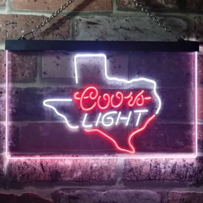 Coors Light Texas Map LED Neon Sign neon sign LED