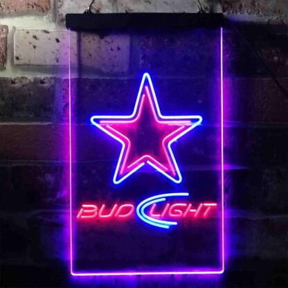 Dallas Cowboys Bud Light 2 LED Neon Sign neon sign LED