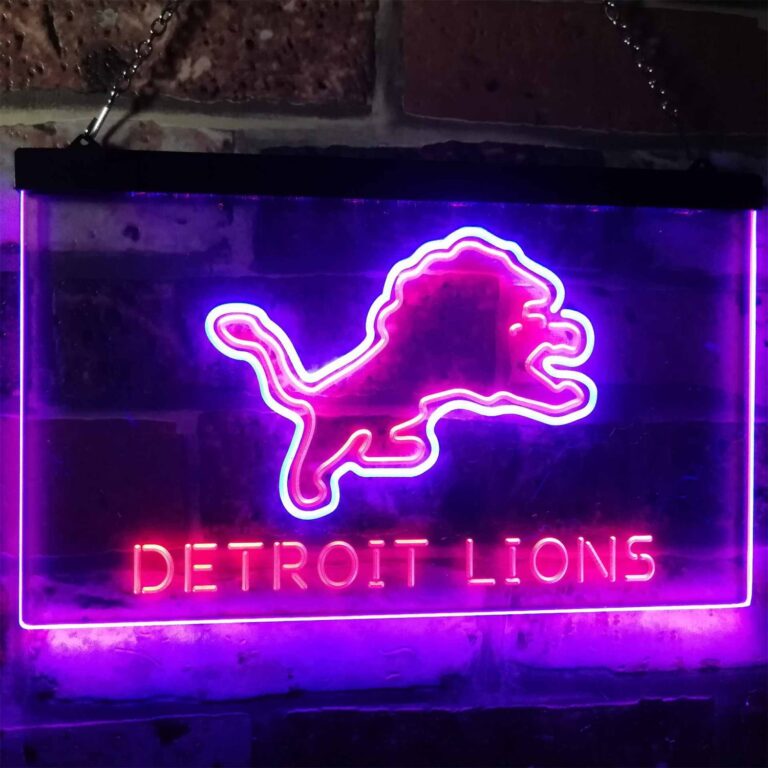 Detroit Lions Led Neon Sign Neon Sign Led Sign Shop Whats Your