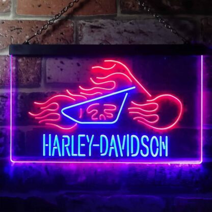 Harley Davidson Fire Bike LED Neon Sign neon sign LED