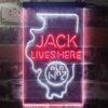 Jack Daniels Jack Lives Here Illinois LED Neon Sign
