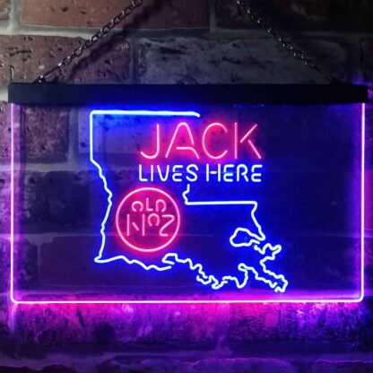 Jack Daniel's Jack Lives Here - Louisiana LED Neon Sign neon sign LED