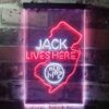 Jack Daniels Jack Lives Here New Jersey LED Neon Sign