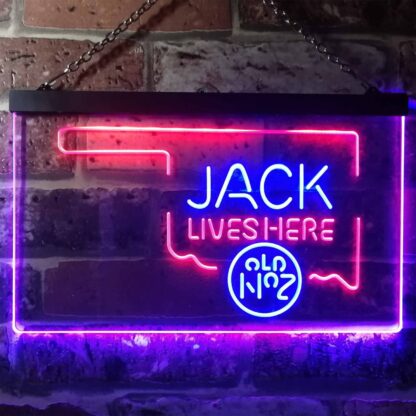 Jack Daniel's Jack Lives Here - Oklahoma LED Neon Sign neon sign LED