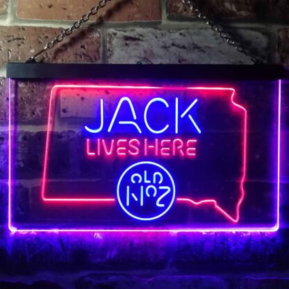 Jack Daniel's Jack Lives Here - South Dakota LED Neon Sign neon sign LED