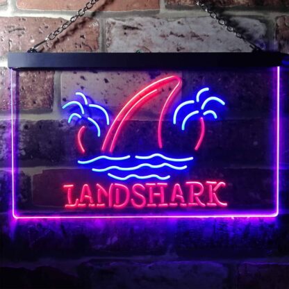 Landshark Lager - Sharkfin 2 LED Neon Sign neon sign LED