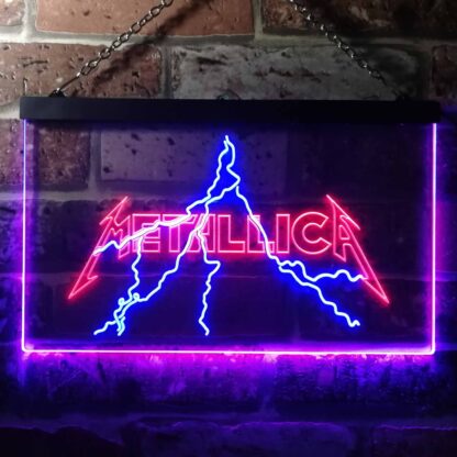 Metallica Lightning LED Neon Sign neon sign LED