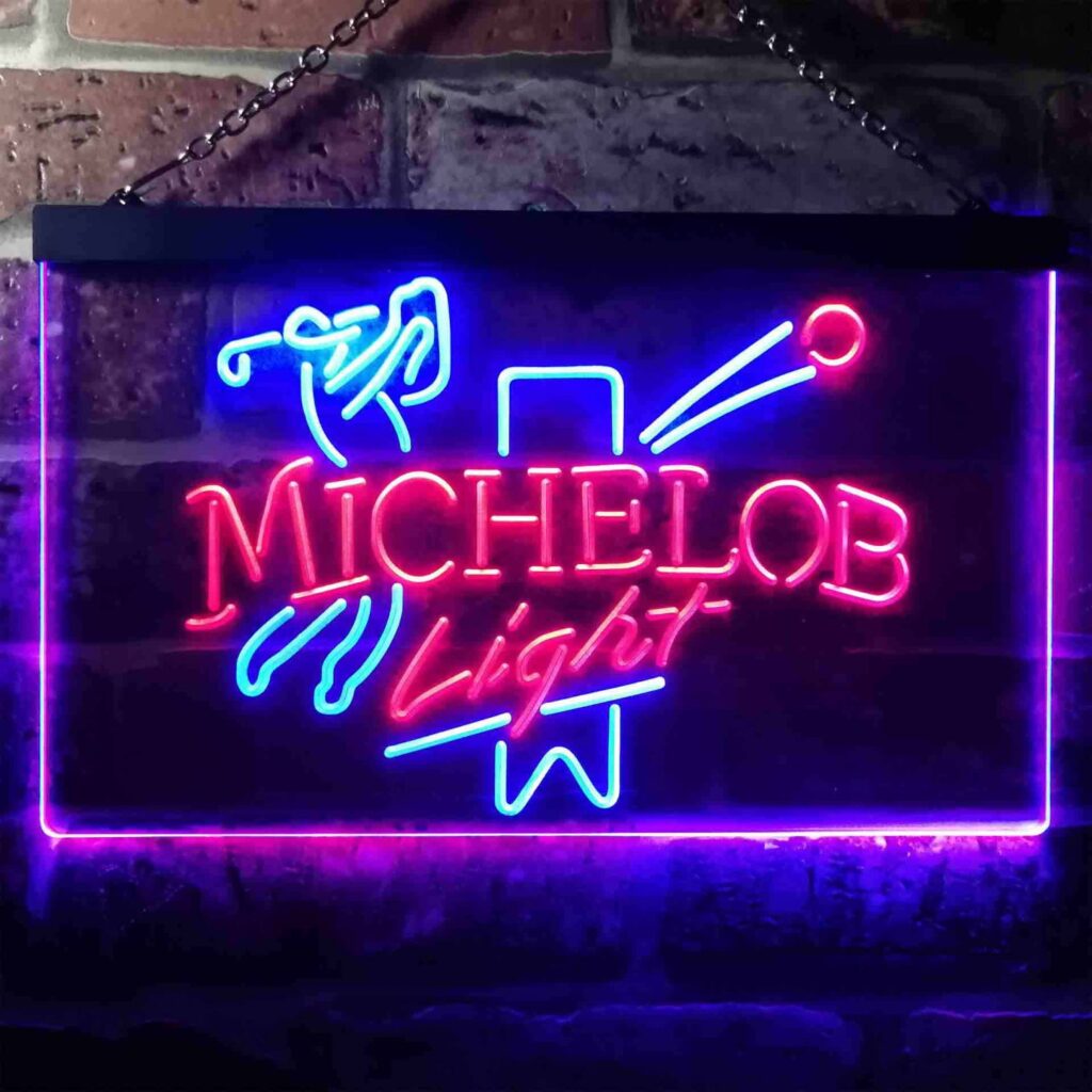 Michelob Light - Golf LED Neon Sign - neon sign - LED sign - shop ...