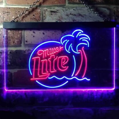 Miller Lite - Tropical 2 LED Neon Sign neon sign LED