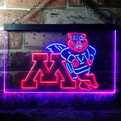 Minnesota Golden Gophers Logo LED Neon Sign neon sign LED