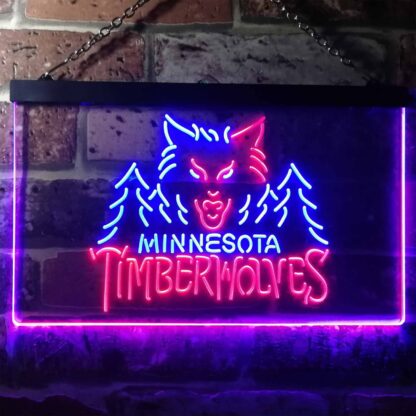 Minnesota Timberwolves Logo 1 LED Neon Sign - Legacy Edition neon sign LED