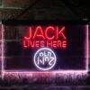 aJack Daniels Jack Lives Here LED Neon Sign