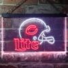 Chicago Bears Helmet Miller Lite LED Neon Sign