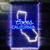 Coors Light California Map LED Neon Sign