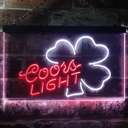 Coors Light Clover 2 LED Neon Sign neon sign LED