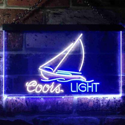 Coors Light Sailboat 2 LED Neon Sign neon sign LED