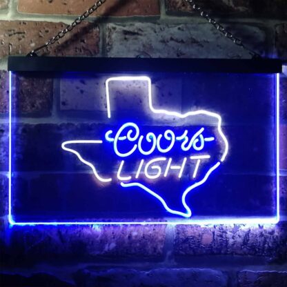 Coors Light Texas Map LED Neon Sign neon sign LED