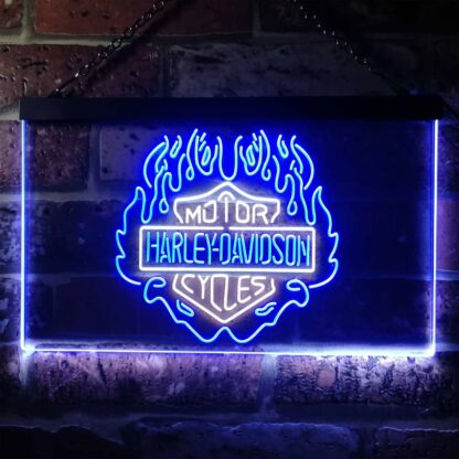 Harley Davidson Fire LED Neon Sign neon sign LED