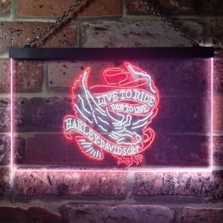 Harley Davidson Live to Ride Eagle LED Neon Sign neon sign LED