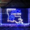 Jack Daniels Jack Lives Here Louisiana LED Neon Sign