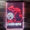 Jack Daniels Jack Lives Here Michigan LED Neon Sign