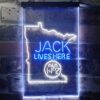 Jack Daniels Jack Lives Here Minnesota LED Neon Sign