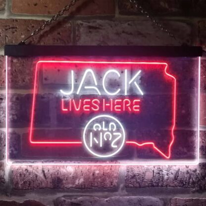 Jack Daniel's Jack Lives Here - South Dakota LED Neon Sign neon sign LED