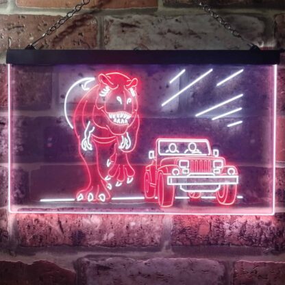 Jurassic Park Jeep Chase LED Neon Sign neon sign LED