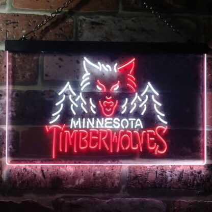 Minnesota Timberwolves Logo 1 LED Neon Sign - Legacy Edition neon sign LED