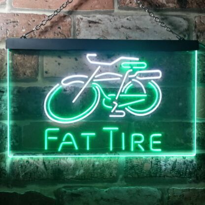 Fat Tire Bicycle Logo LED Neon Sign neon sign LED