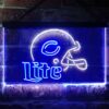 Chicago Bears Helmet Miller Lite LED Neon Sign