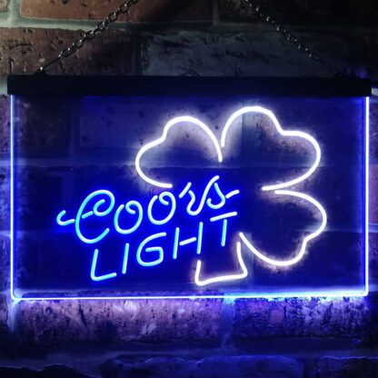 Coors Light Clover 2 LED Neon Sign neon sign LED